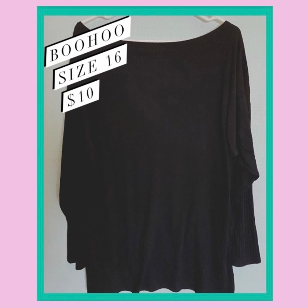 Black Ribbed Long Sleeve